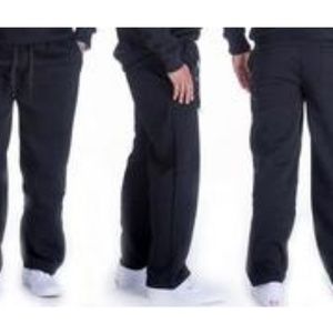 Mens Straight Leg Sweatpants Black Medium